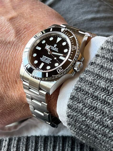 rolex sub date on wrist|2023 Rolex submariner no date.